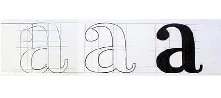 Ejercicio de lettering para principiantes: separar la letra en bloques
