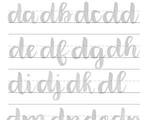 Plantillas Descargables de Lettering con Pincel y Acuarela