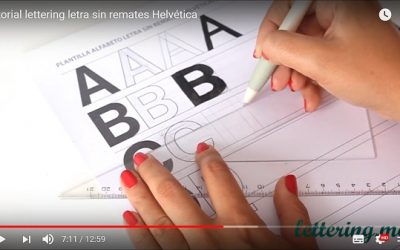 Ejercicio de lettering: dibujar letras sin remates Helvética paso a paso