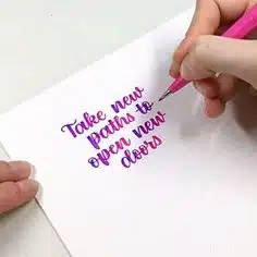 Caligrafía con rotuladores Pentel Brush Sign Pen Touch