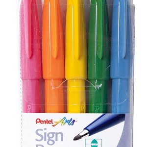 Comprar rotuladores lettering Pentel Sign Pen S520 de 5 colores