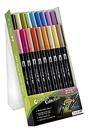 Comprar rotuladores lettering Tombow Dual Brush 18 colores