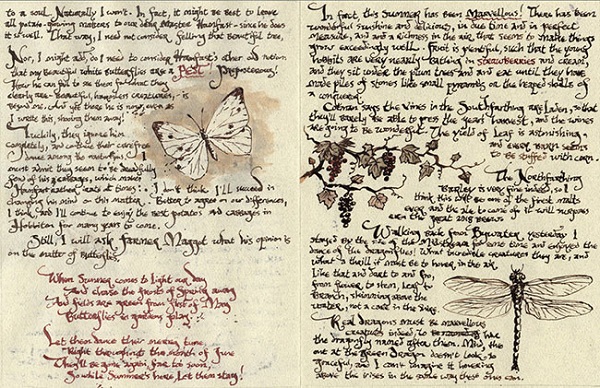 Lettering El Hobbit diario Bilbo 2