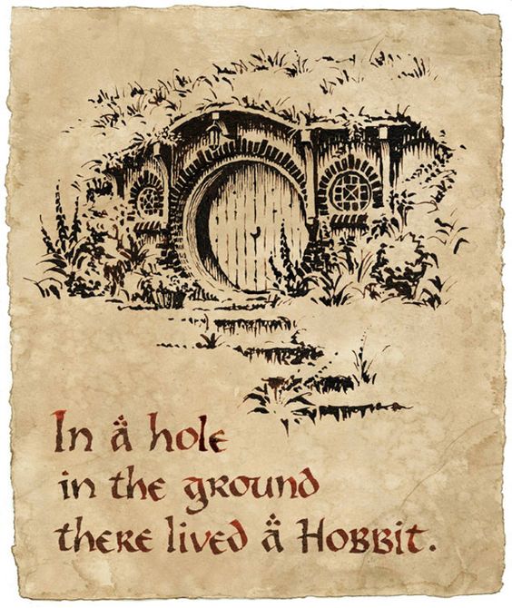 Lettering El Hobbit original Daniel Reeve 2