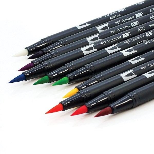 Comprar rotuladores lettering Tombow Dual Brush 10 colores puntas