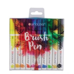 Rotuladores para lettering Royal Talens Ecoline Brush Pen 10 colores