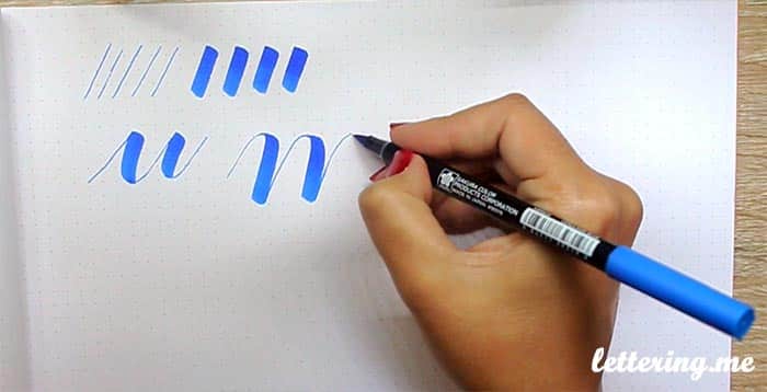 Consejos lettering para principiantes con rotulador de pincel - Lettering