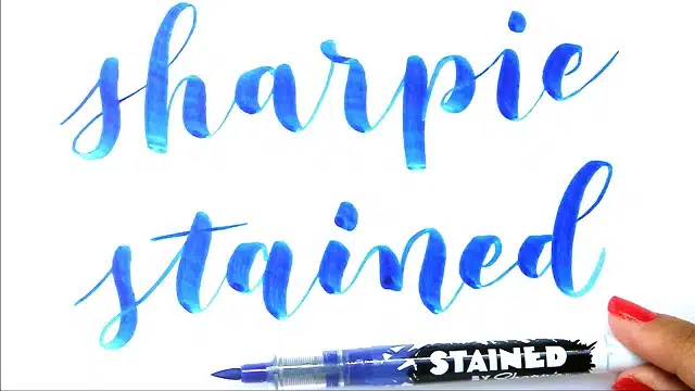 Review del rotulador Sharpie Stained para lettering y caligrafía