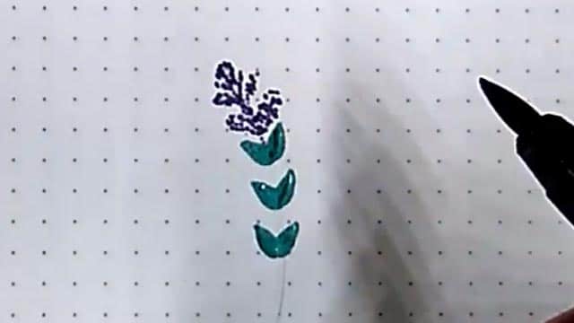 Tutorial dibujar guirnalda de flores fácil para lettering 3