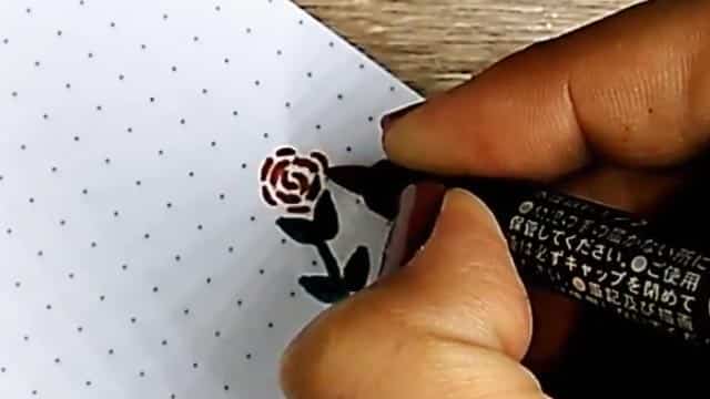 Tutorial dibujar guirnalda de flores fácil para lettering 4