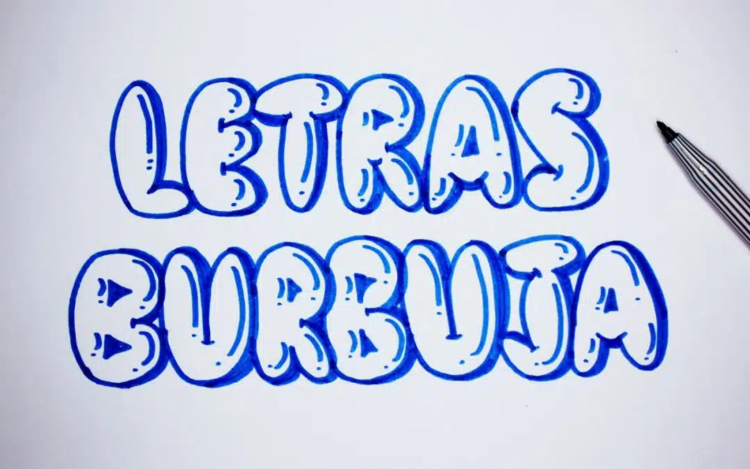 Letras burbuja lettering para graffiti