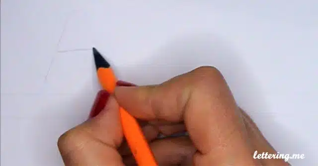 Dibujar letras burbuja paso 1
