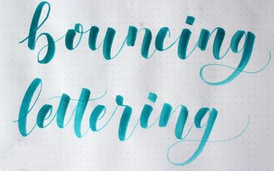 Bouncing letters o Bouncing lettering: ¿Cómo se hace?