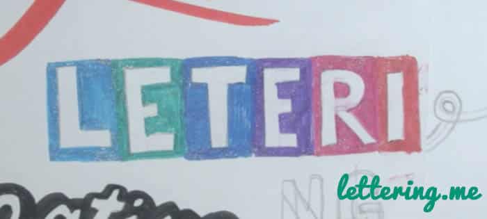 Lettering en negativo paso 5