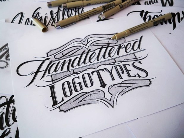 Hand lettering logo