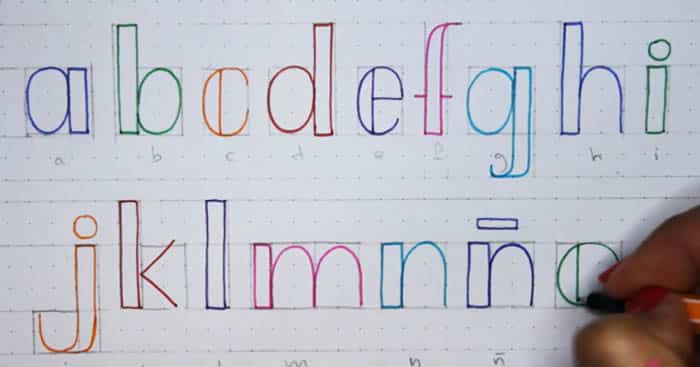 Falso Lettering Abecedario Mayusculas Y Minusculas - Las fichas con