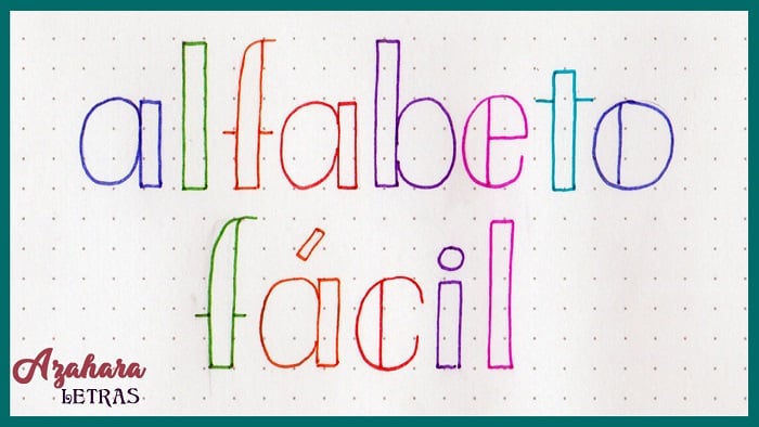 Falso Lettering Abecedario Mayusculas Y Minusculas - Las fichas con