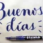 Lettering sobre tela con Sharpie Stained